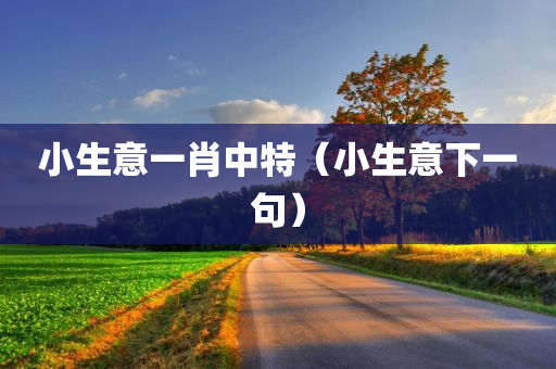 小生意一肖中特（小生意下一句）