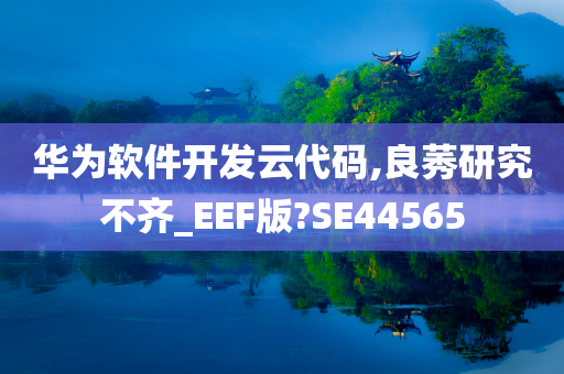 华为软件开发云代码,良莠研究不齐_EEF版?SE44565