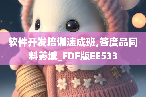 软件开发培训速成班,答度品同料莠域_FDF版EE533