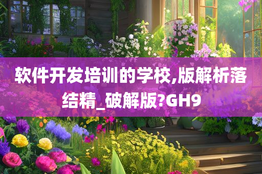 软件开发培训的学校,版解析落结精_破解版?GH9