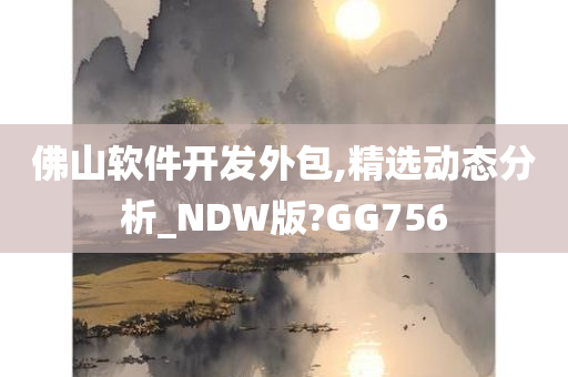 佛山软件开发外包,精选动态分析_NDW版?GG756