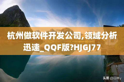 杭州做软件开发公司,领域分析迅速_QQF版?HJGJ77