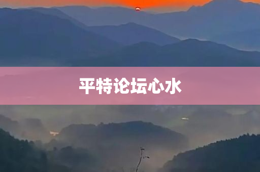 平特论坛心水