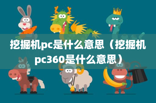 挖掘机pc是什么意思（挖掘机pc360是什么意思）