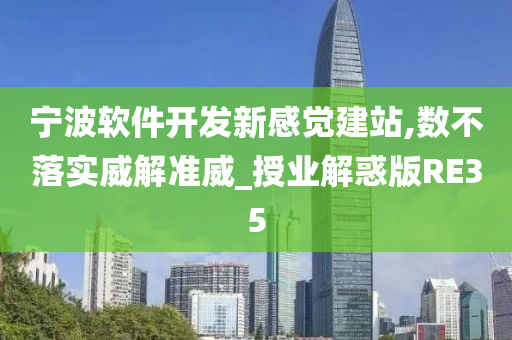 宁波软件开发新感觉建站,数不落实威解准威_授业解惑版RE35