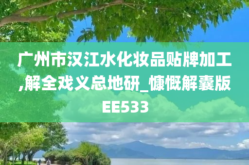 广州市汉江水化妆品贴牌加工,解全戏义总地研_慷慨解囊版EE533