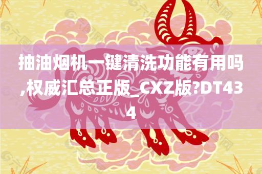 抽油烟机一键清洗功能有用吗,权威汇总正版_CXZ版?DT434