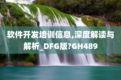 软件开发培训信息,深度解读与解析_DFG版?GH489