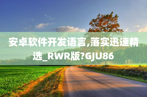 安卓软件开发语言,落实迅速精选_RWR版?GJU86