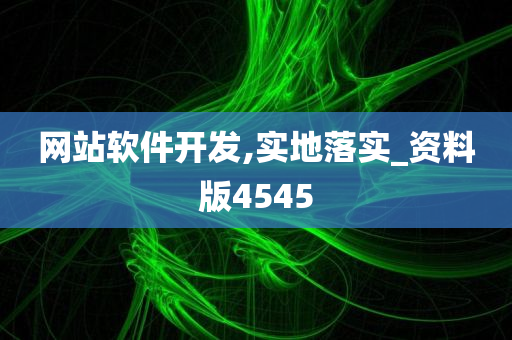 网站软件开发,实地落实_资料版4545