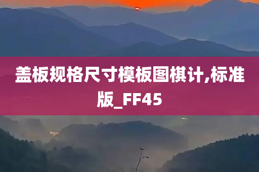 盖板规格尺寸模板图棋计,标准版_FF45