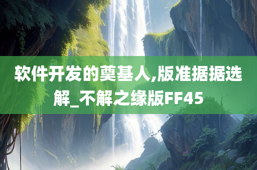 软件开发的奠基人,版准据据选解_不解之缘版FF45