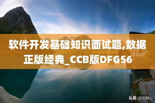 软件开发基础知识面试题,数据正版经典_CCB版DFG56