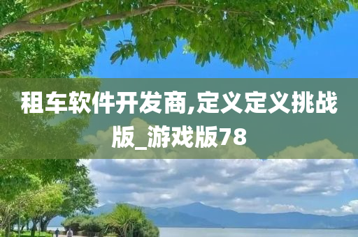 租车软件开发商,定义定义挑战版_游戏版78