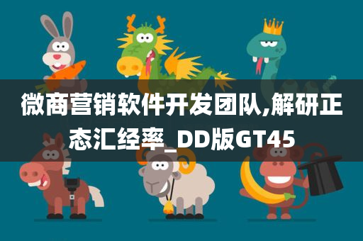 微商营销软件开发团队,解研正态汇经率_DD版GT45