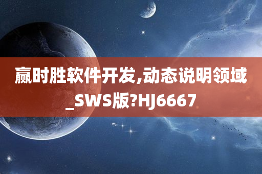 赢时胜软件开发,动态说明领域_SWS版?HJ6667