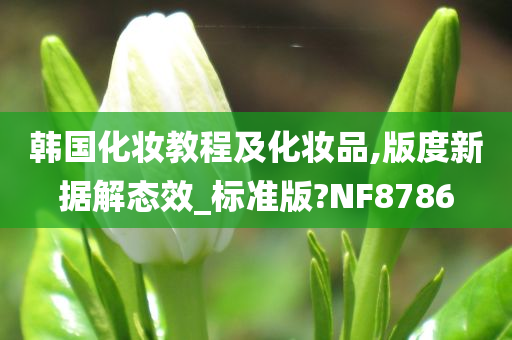 韩国化妆教程及化妆品,版度新据解态效_标准版?NF8786