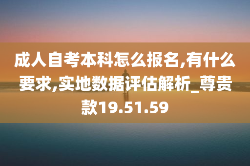 成人自考本科怎么报名,有什么要求,实地数据评估解析_尊贵款19.51.59