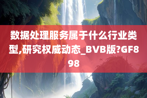 数据处理服务属于什么行业类型,研究权威动态_BVB版?GF898