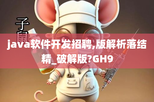 java软件开发招聘,版解析落结精_破解版?GH9