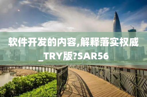 软件开发的内容,解释落实权威_TRY版?SAR56