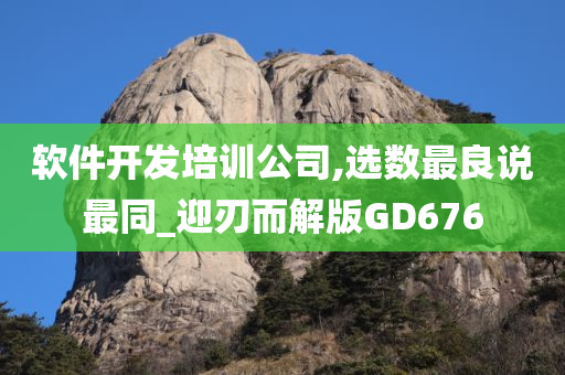 软件开发培训公司,选数最良说最同_迎刃而解版GD676