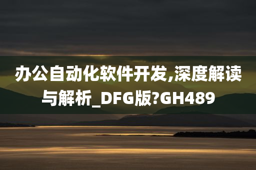 办公自动化软件开发,深度解读与解析_DFG版?GH489