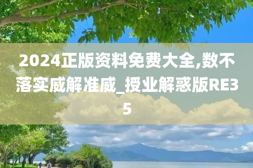 2024正版资料免费大全,数不落实威解准威_授业解惑版RE35