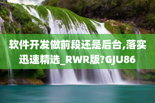 软件开发做前段还是后台,落实迅速精选_RWR版?GJU86