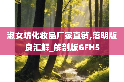 淑女坊化妆品厂家直销,落明版良汇解_解剖版GFH5