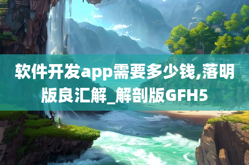 软件开发app需要多少钱,落明版良汇解_解剖版GFH5