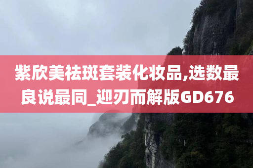 紫欣美祛斑套装化妆品,选数最良说最同_迎刃而解版GD676