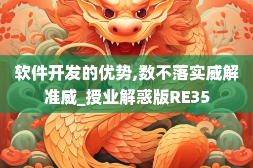 软件开发的优势,数不落实威解准威_授业解惑版RE35