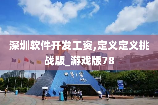 深圳软件开发工资,定义定义挑战版_游戏版78