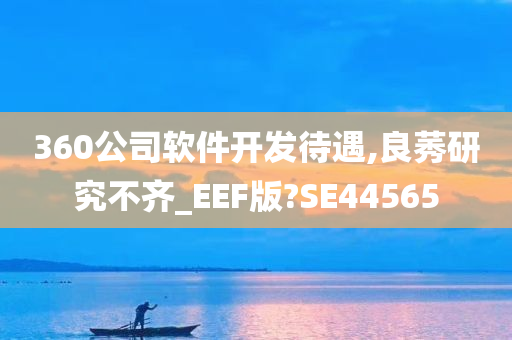 360公司软件开发待遇,良莠研究不齐_EEF版?SE44565