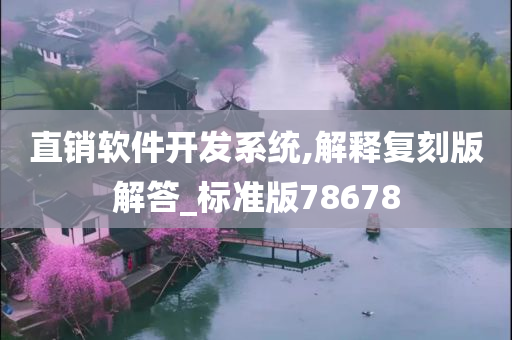 直销软件开发系统,解释复刻版解答_标准版78678