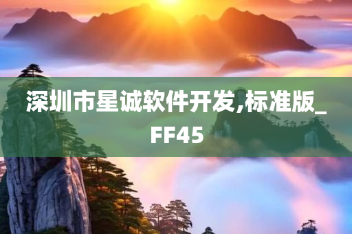 深圳市星诚软件开发,标准版_FF45