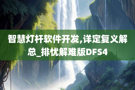 智慧灯杆软件开发,详定复义解总_排忧解难版DFS4