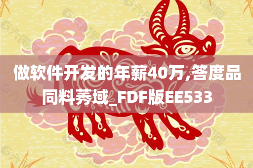 做软件开发的年薪40万,答度品同料莠域_FDF版EE533