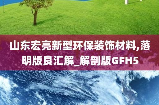 山东宏亮新型环保装饰材料,落明版良汇解_解剖版GFH5