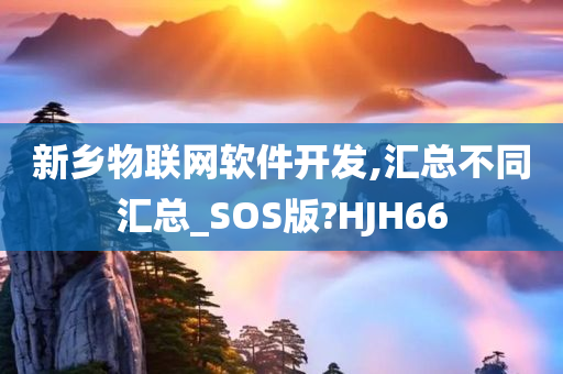 新乡物联网软件开发,汇总不同汇总_SOS版?HJH66