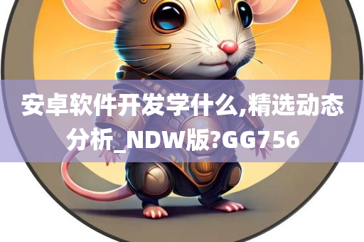 安卓软件开发学什么,精选动态分析_NDW版?GG756