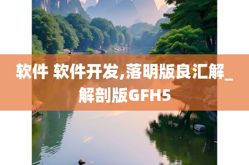 软件 软件开发,落明版良汇解_解剖版GFH5