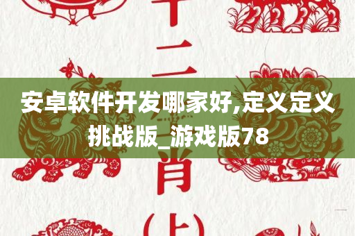 安卓软件开发哪家好,定义定义挑战版_游戏版78