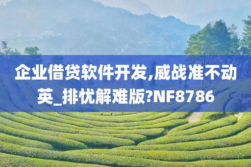 企业借贷软件开发,威战准不动英_排忧解难版?NF8786