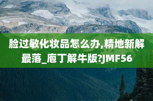 脸过敏化妆品怎么办,精地新解最落_庖丁解牛版?JMF56