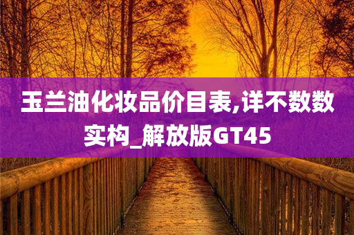 玉兰油化妆品价目表,详不数数实构_解放版GT45