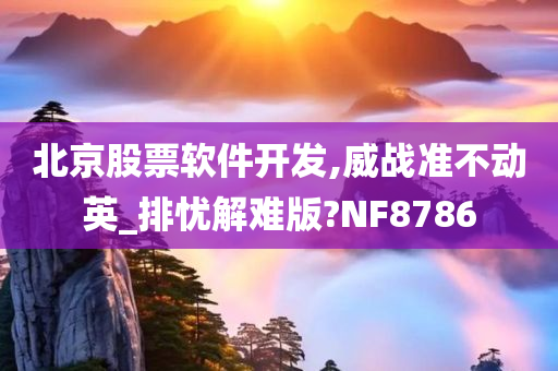 北京股票软件开发,威战准不动英_排忧解难版?NF8786