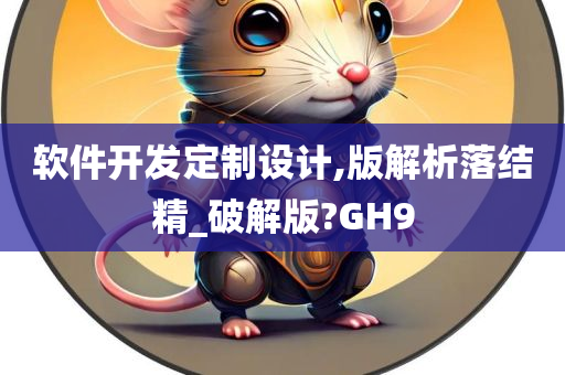 软件开发定制设计,版解析落结精_破解版?GH9