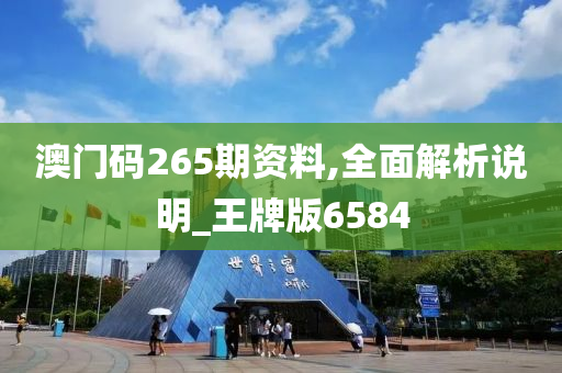 澳门码265期资料,全面解析说明_王牌版6584